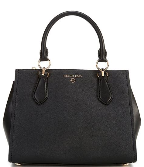 michael kors kellen saffiano leather satchel|michael kors marilyn medium.